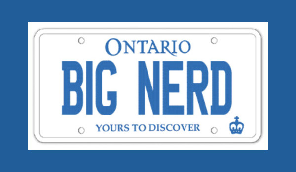 Big Nerd License Plate